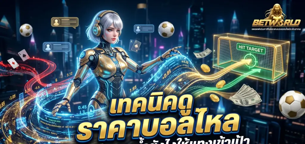 เทคนิคดู ราคาบอลไหล สังเกตทิศทางค่าน้ำยังไงให้แทงเข้าเป้า